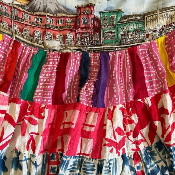 Vintage Jam’s World Rare Santa Monica Pier Print Hattie Dress Casual Boho XS - Picture 9 of 10